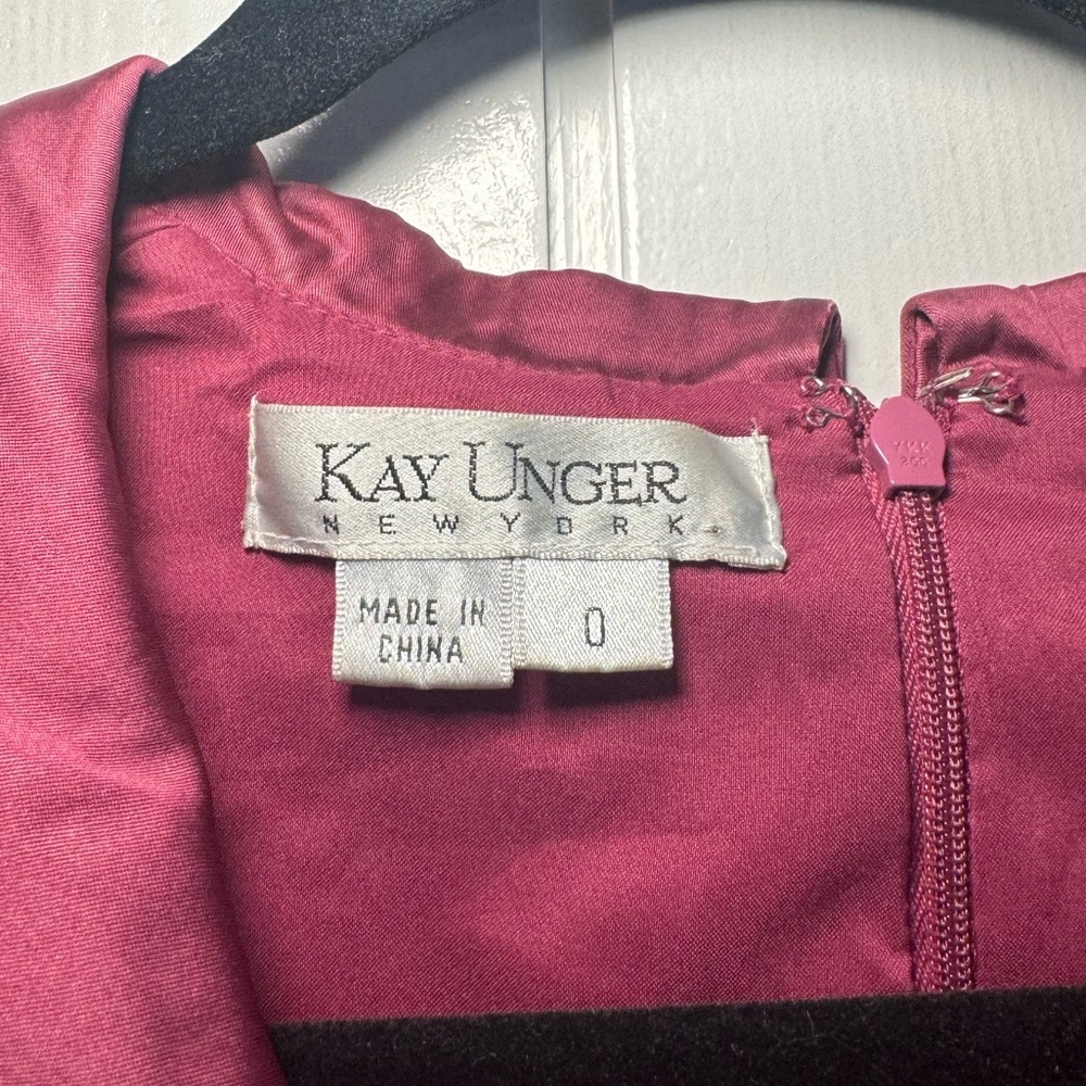 Kay Unger 2000’s Magenta Mini Dress - Picture 4 of 5